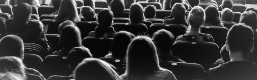 audience at a film screening 