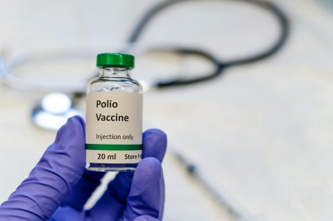 polio vaccine vial