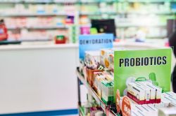 probiotics aisle in store