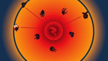 conceptual illustration of ring vaccination